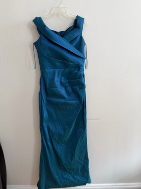 Teal Sleeveless Evening Dress - Teri Jon